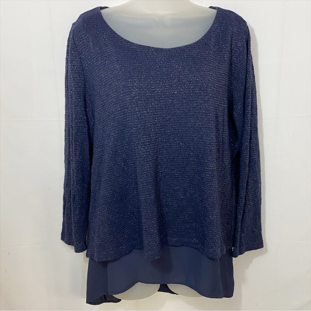 LOFT | Double Layer Shimmer Top